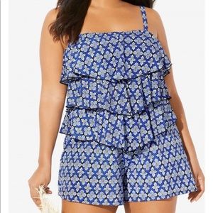 Bandeau Swim Romper bathing suit